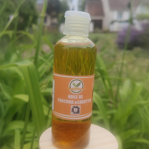 Huile de carottes et Curcuma