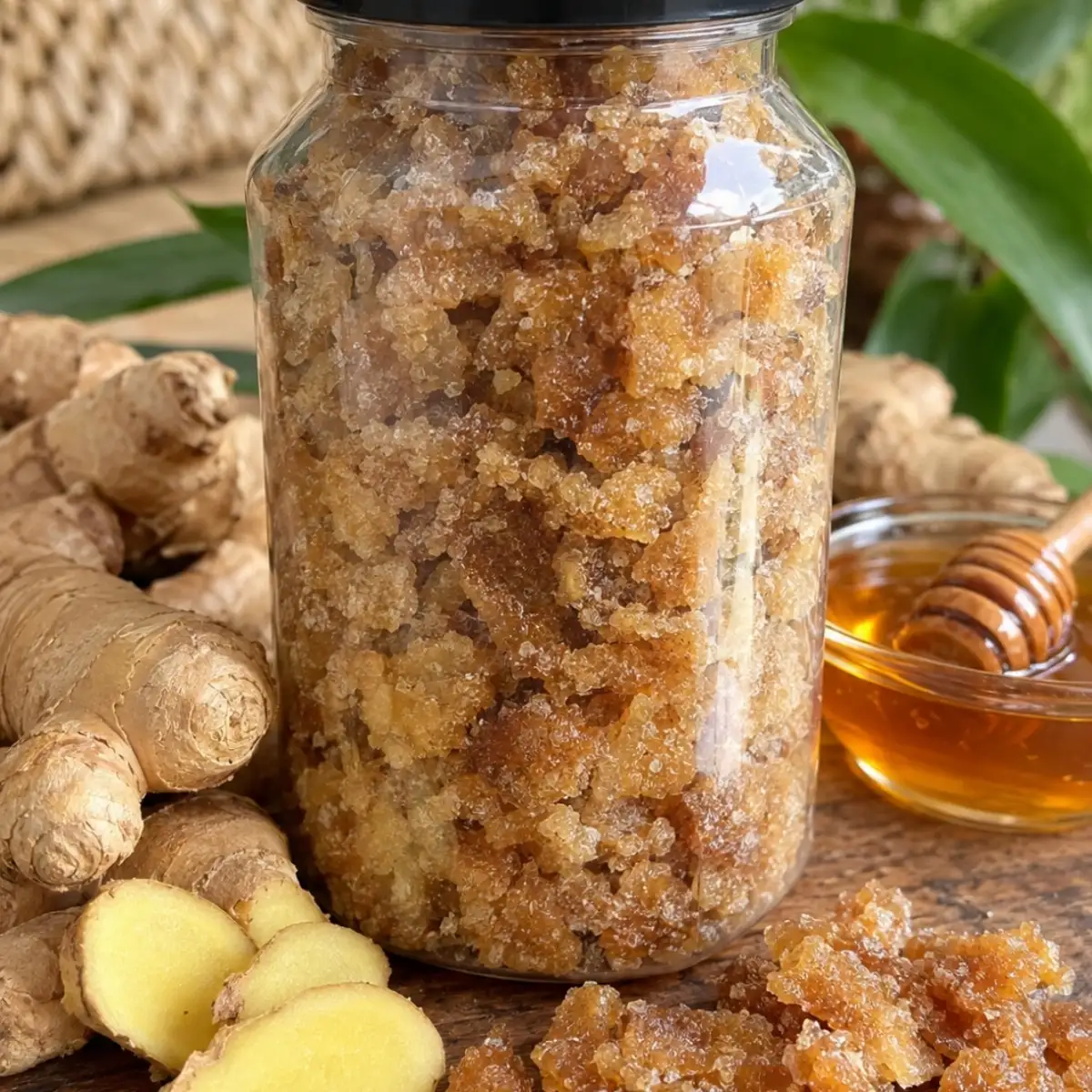 Gingembre caramélisées au miel sauvage